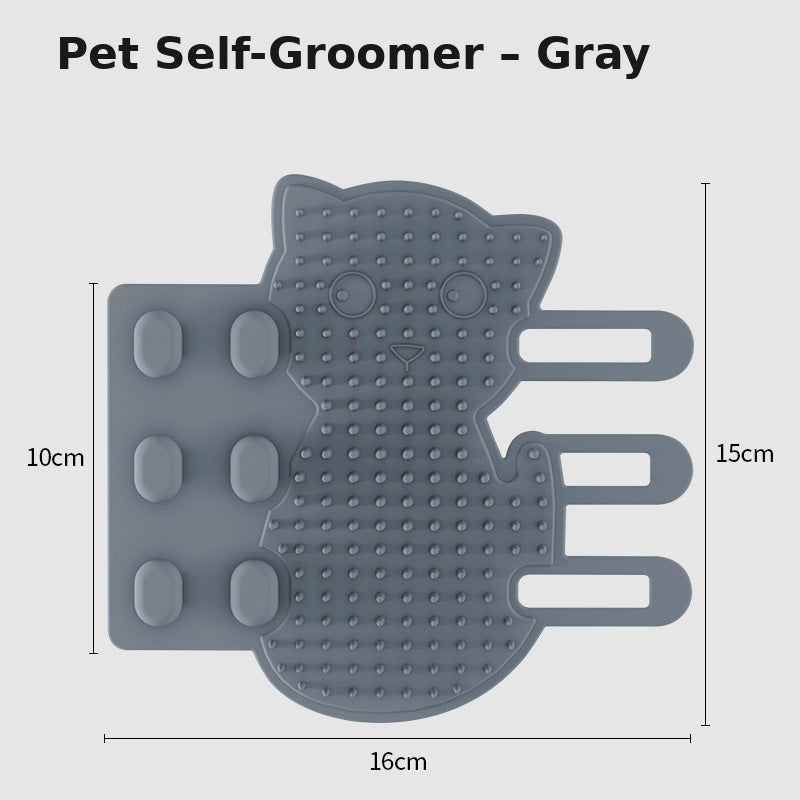 Silicone Cat Scratching Board for Wall Corners, Silicone Self-Entertainment Grooming Tool, Cat Face Scratcher Toy, Pet Supplies
