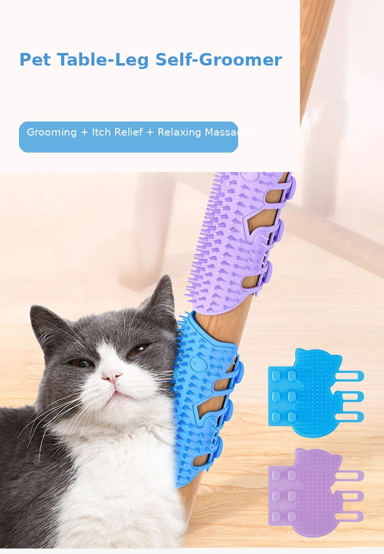 Silicone Cat Scratching Board for Wall Corners, Silicone Self-Entertainment Grooming Tool, Cat Face Scratcher Toy, Pet Supplies