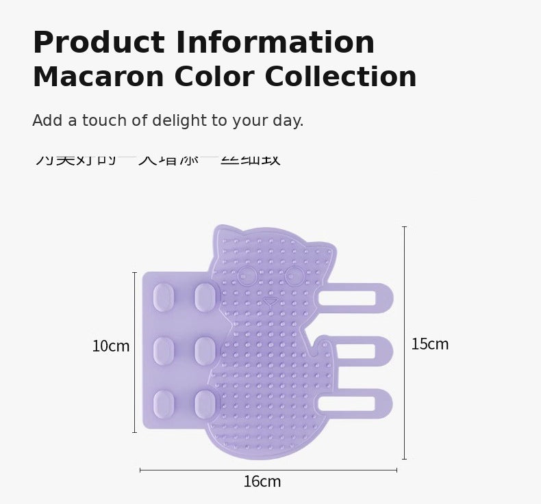 Silicone Cat Scratching Board for Wall Corners, Silicone Self-Entertainment Grooming Tool, Cat Face Scratcher Toy, Pet Supplies