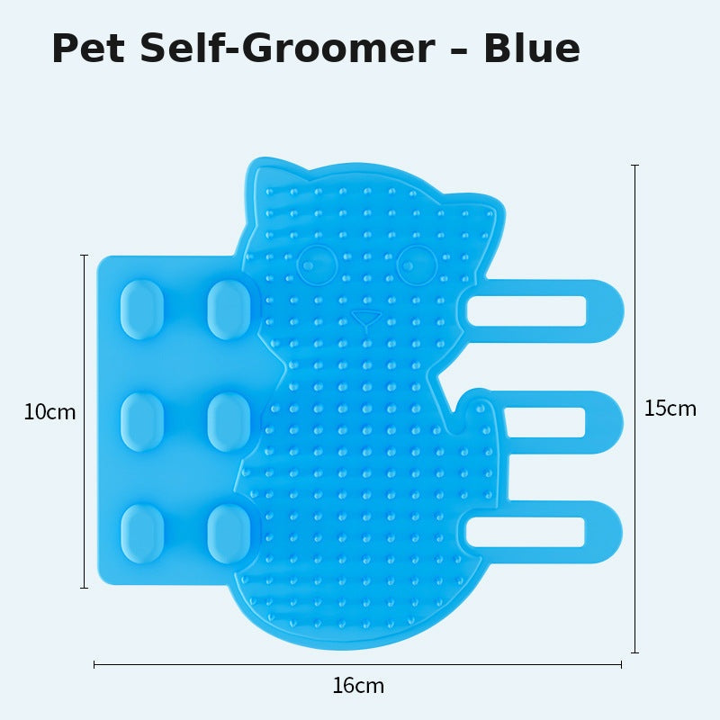 Silicone Cat Scratching Board for Wall Corners, Silicone Self-Entertainment Grooming Tool, Cat Face Scratcher Toy, Pet Supplies