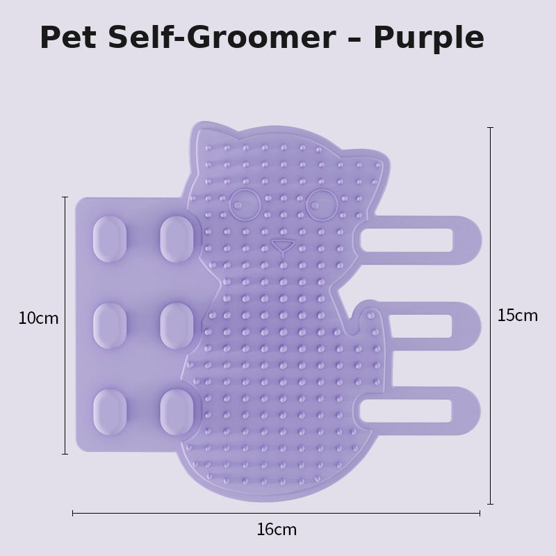 Silicone Cat Scratching Board for Wall Corners, Silicone Self-Entertainment Grooming Tool, Cat Face Scratcher Toy, Pet Supplies