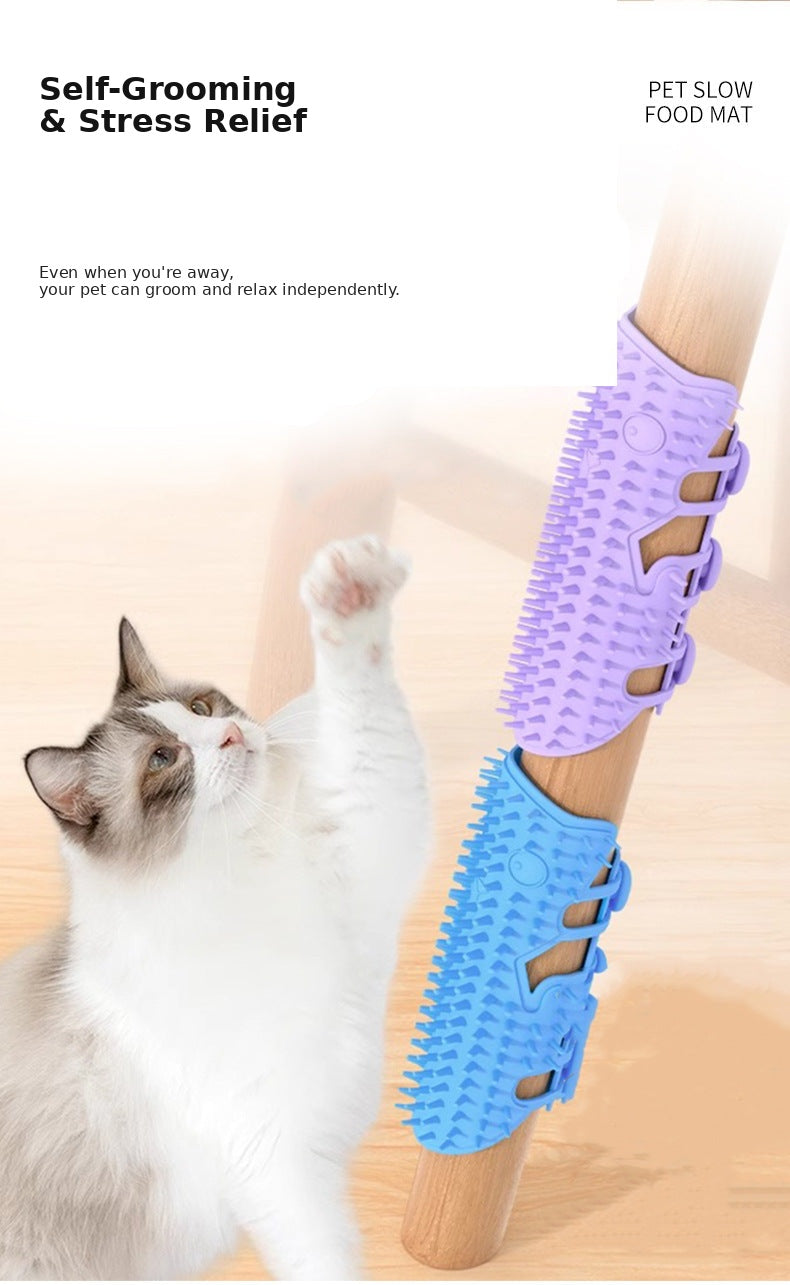 Silicone Cat Scratching Board for Wall Corners, Silicone Self-Entertainment Grooming Tool, Cat Face Scratcher Toy, Pet Supplies