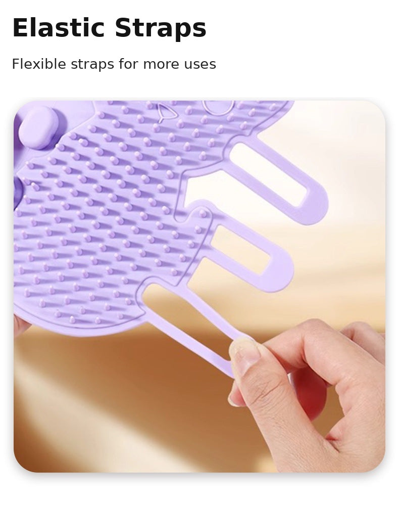 Silicone Cat Scratching Board for Wall Corners, Silicone Self-Entertainment Grooming Tool, Cat Face Scratcher Toy, Pet Supplies
