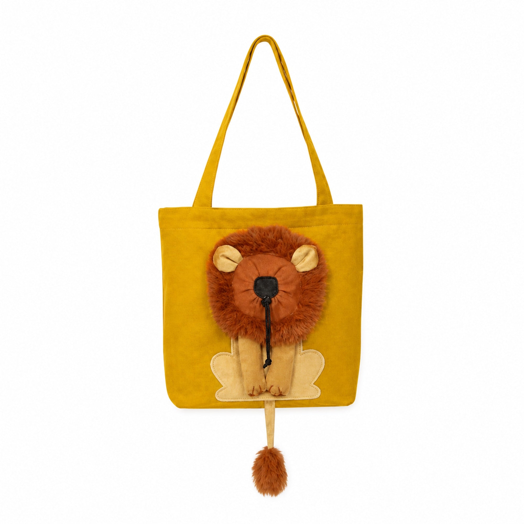 Lion Design Canvas Cat Carrier Bag