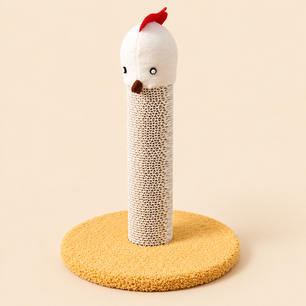 Corrugated paper cat scratching board, cat toy, durable and non-shedding, flamingo cat scratching post, claw sharpening tool, self-entertaining cat toy